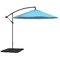 Pure Garden 10-Foot Offset Patio Umbrella with Square Base, Blue 50-102-BB - alternate 4